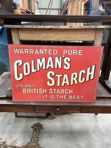 Colman's Starch Sign