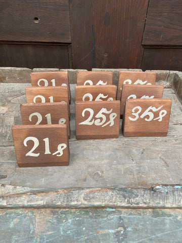 Wooden Price Signs