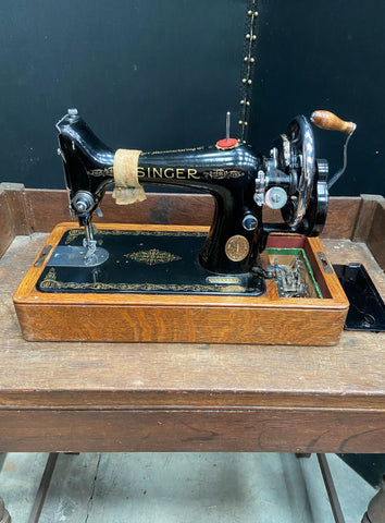 Singer 15K Hand Crank Sewing Machine