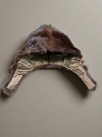 Brown Fur Hat with Ear Covers