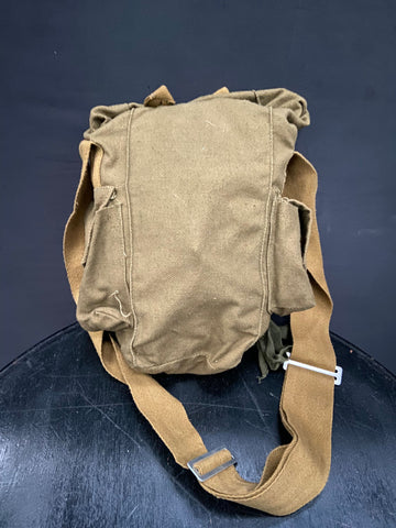 WWII khaki gas mask bag/satchel. 