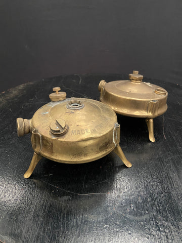 A pair of early 20th-century Primus camp stoves, made in Sweden. Circa pre-1910s.&nbsp;&nbsp;