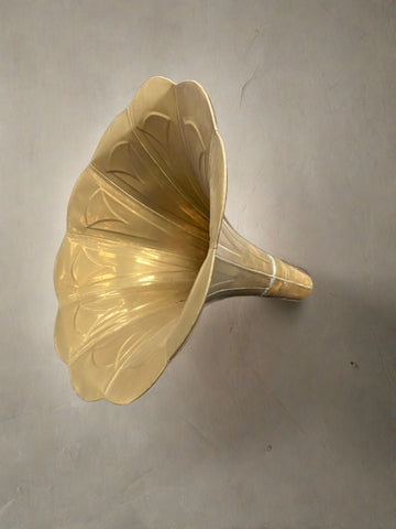 Brass Flower Shaped Gramophone Horn