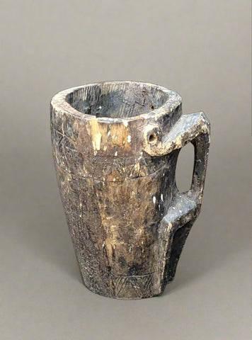 Carved Wooden Tankard