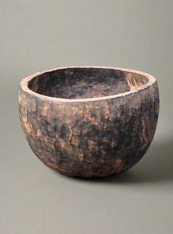 Textured Wooden Bowl