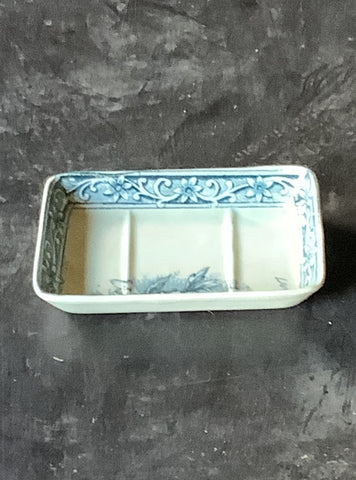 Blue & White Butter Dish