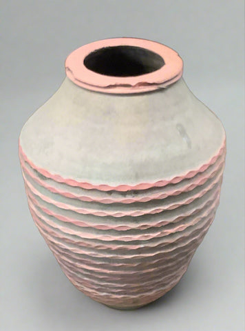 Large Pink Ceramic Vase