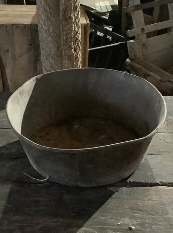 Large Metal Wash Pot