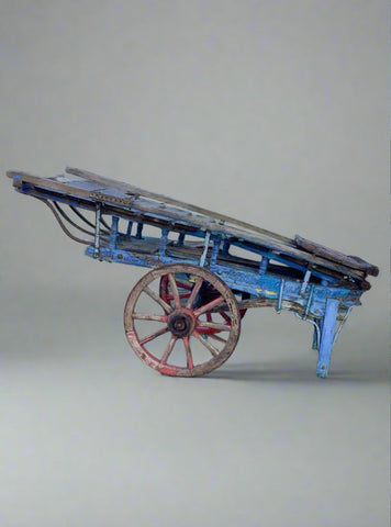 Rustic Blue and Red Trades Cart