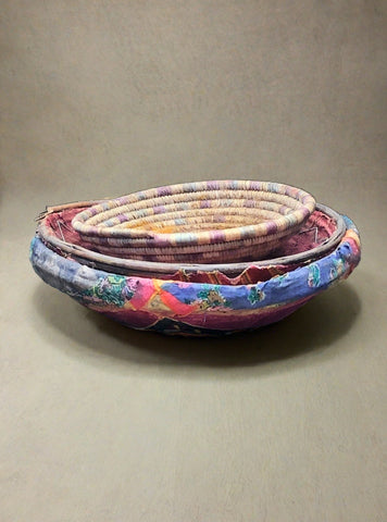 Colourful Woven Rope Baskets