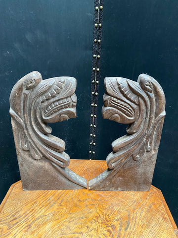 Pair of Carved Wall Hangings