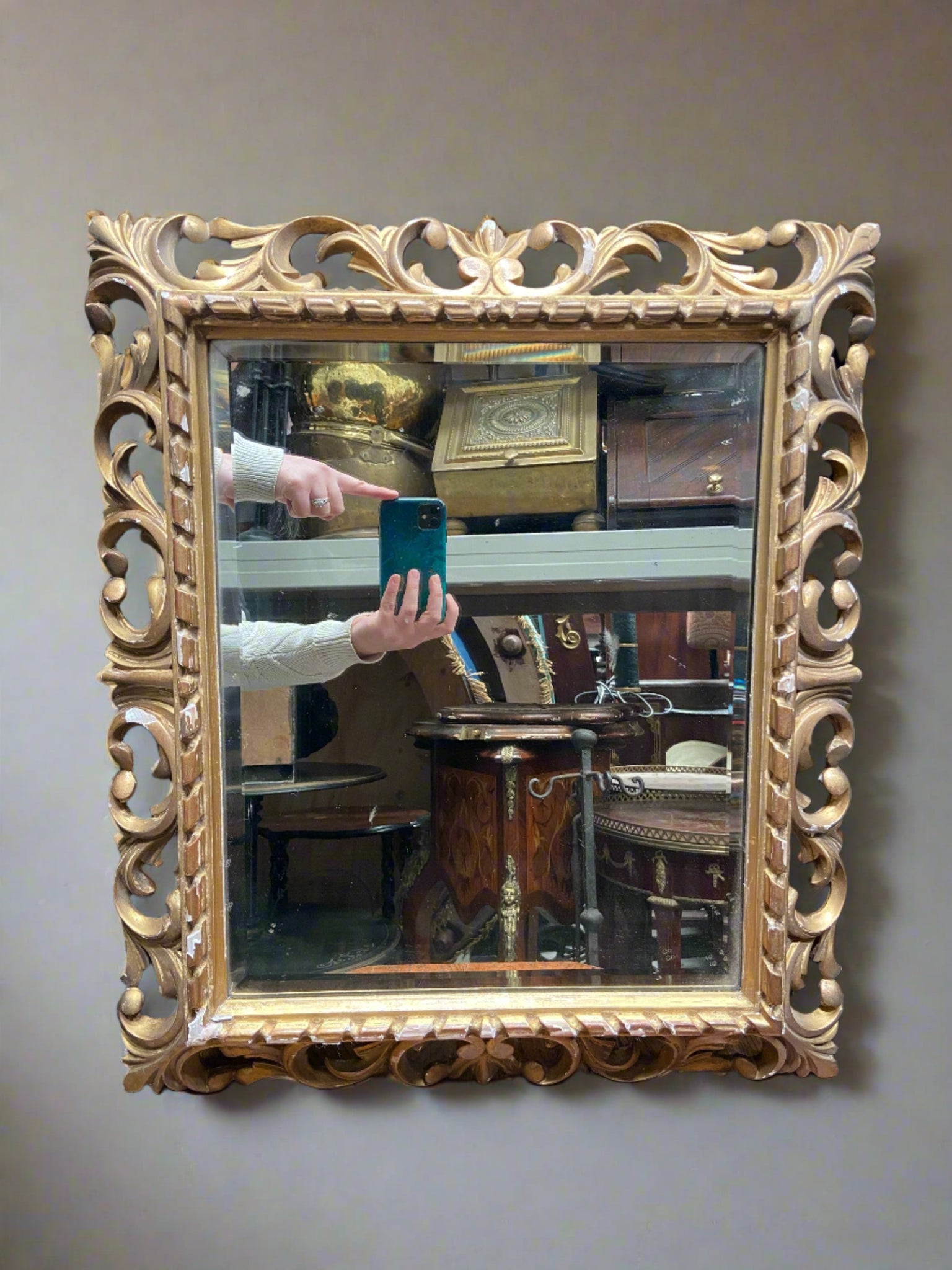 Gold Regency Mirror