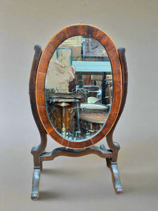 Large mahogany dressing table mirror.