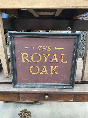 The Royal Oak Framed Sign