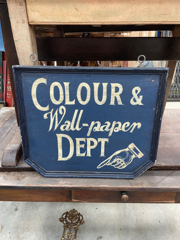 Colour & Wallpaper Department Sign