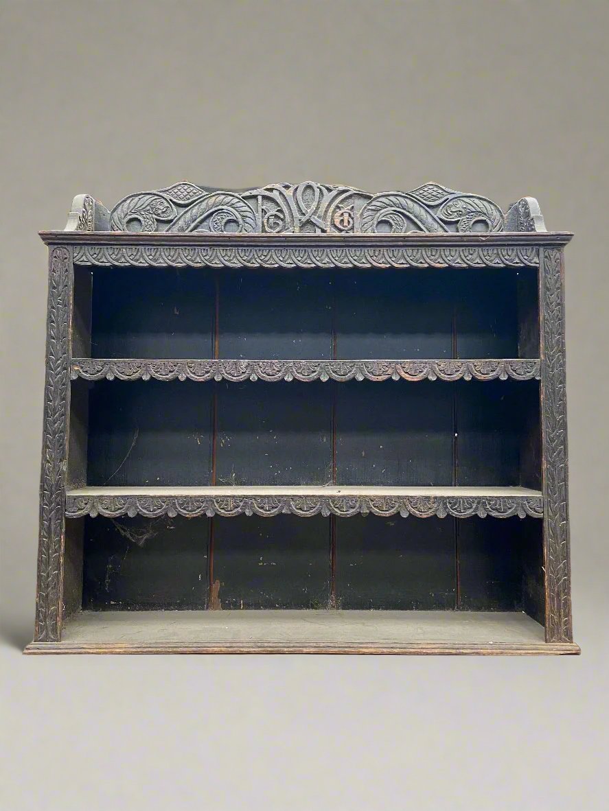 Heavily Carved Bookcase