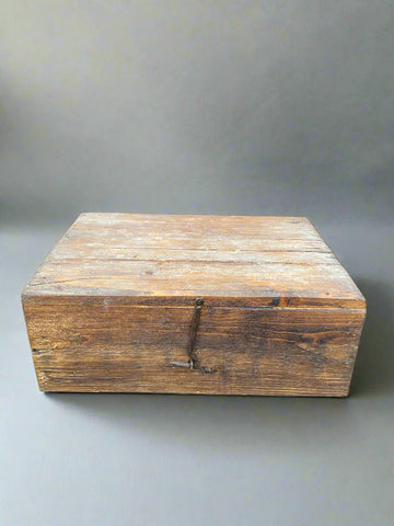 Wooden storage boxes with fixed lids. Ideal for background dressing.