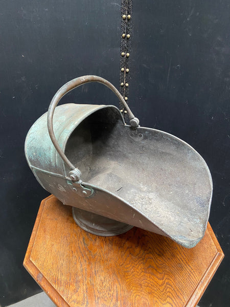 Verdigris Patina Coal Scuttle