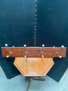 Brass Hook Coat Rack