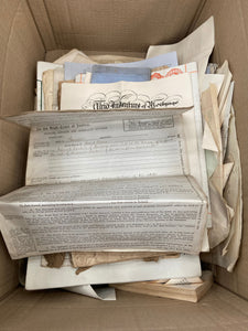 Box of Bumpf Paperwork