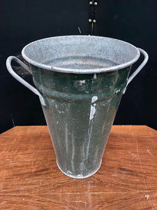 Green Coated Flower Bucket