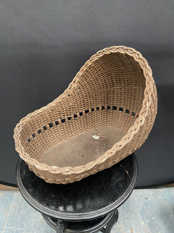 Antique Wicker Baby Basket