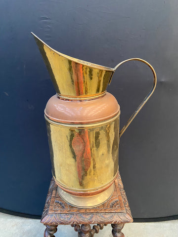 Vintage Brass and Copper Pitcher