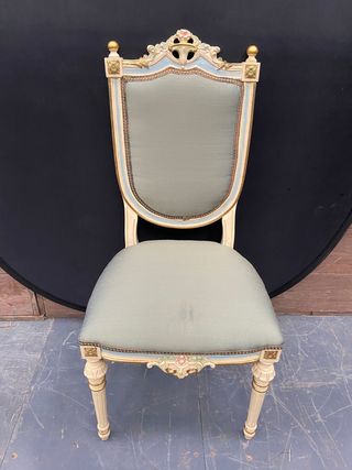 French Sage Green Dining Chairs