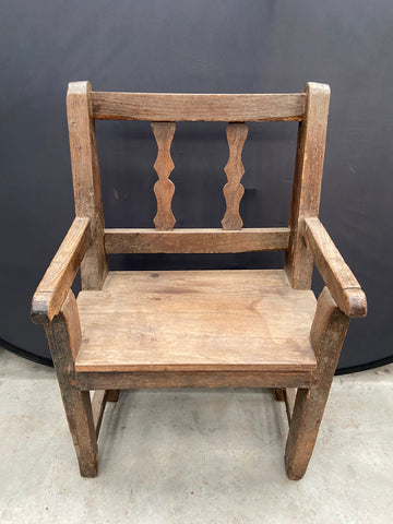 Wide Primitive Country Chair