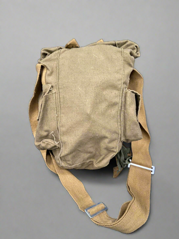 WWII khaki gas mask bag/satchel.