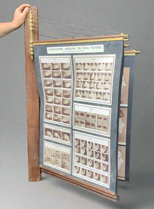 Bertillon system mounded guidelines, used for criminal identification in the 1800s. It was a&nbsp;technique for describing individuals using photographs and measurements of specific physical characteristics.