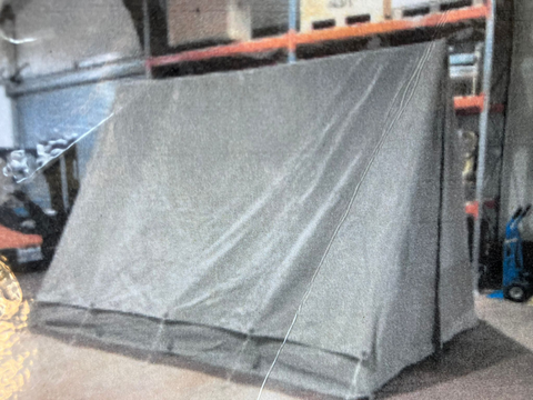 Large Grey Soldier Tent with Sides