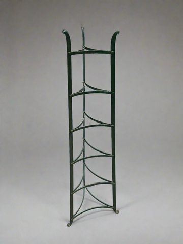 Green Wrought Iron Pan Stand