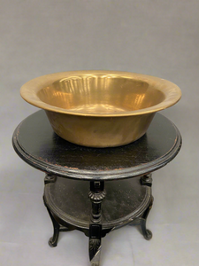 Large Round Brass Basin