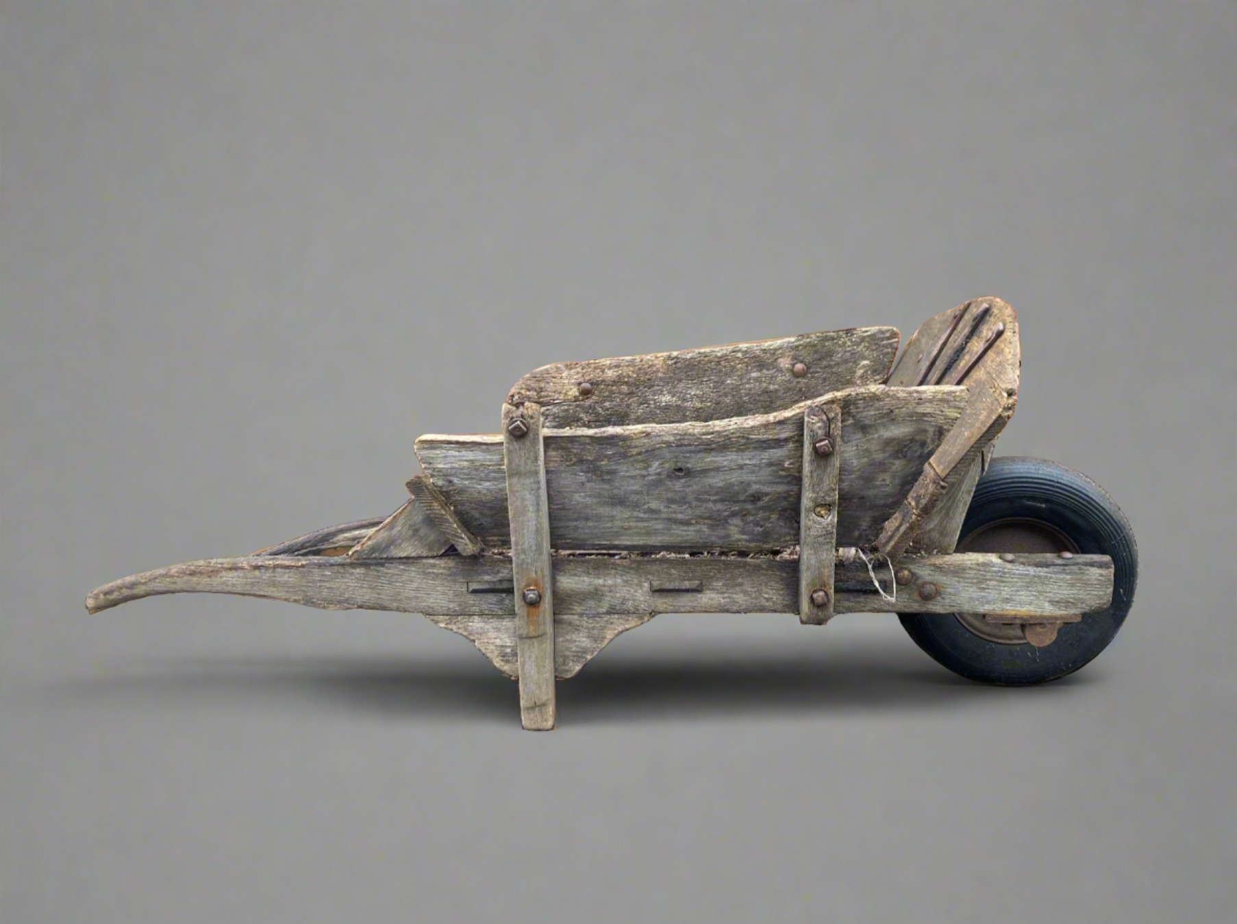 Worn Old Garden Wheelbarrow