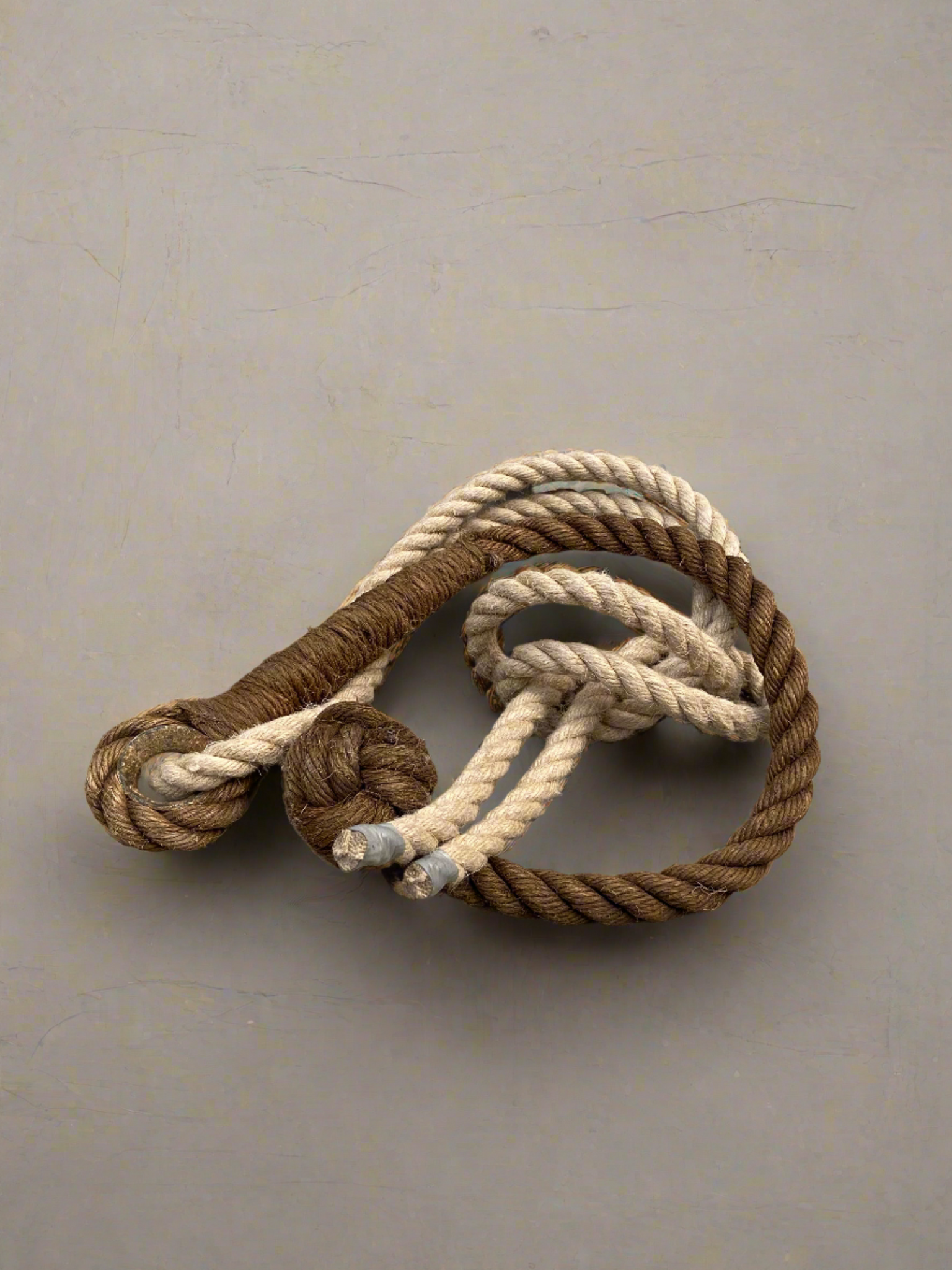 Thick Brown and Hessian Rope