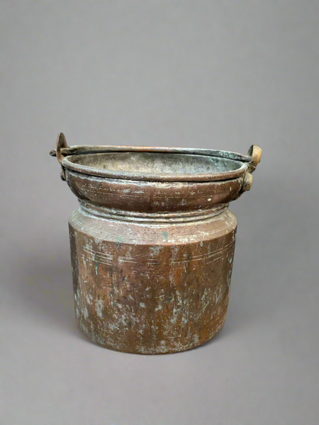 Ottoman Persian Hand Hammered Copper Pails