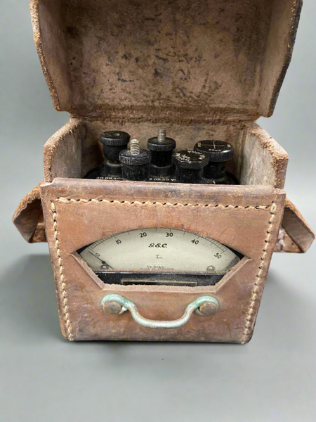 G.P.O. Voltmeter in a Leather Case