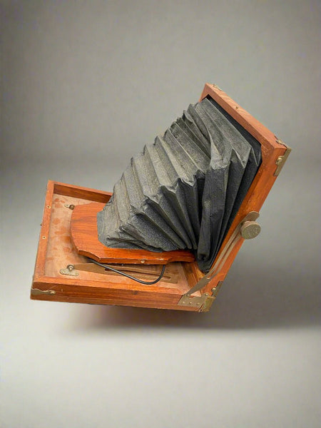 Antique Conley automatic folding camera, circa early 20th century.