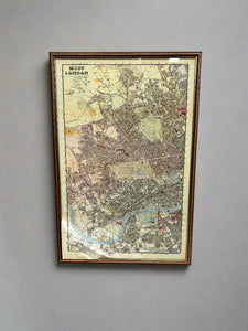 Framed Map of West London