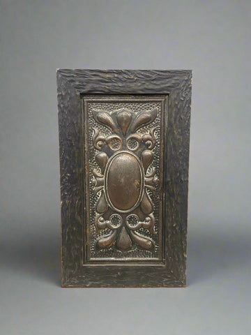 Small decorative period wall panel with a copper effect; ideal for cover ups.