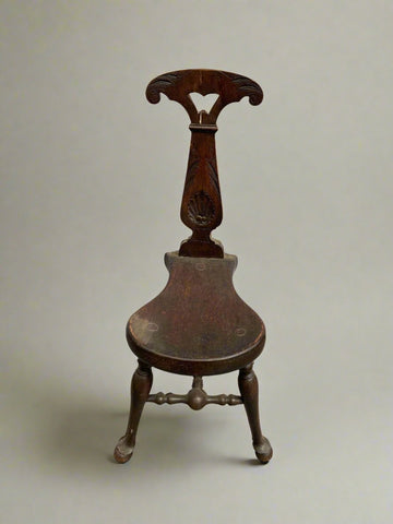 Antique Oak Spinning Chair