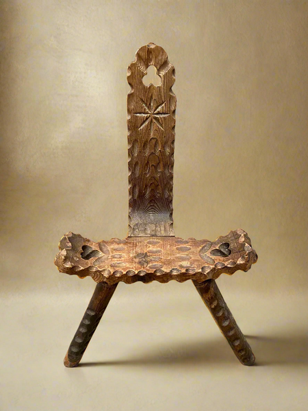 Vintage Spanish Birthing Chair