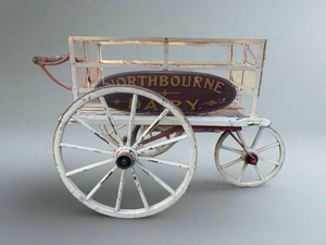 Northbourne dairy antique wooden milk cart.