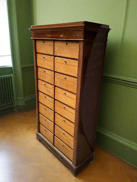 Mahogany Cartonnier Filing Cabinet