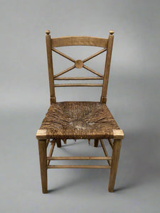 Rustic Rush Seated Chair