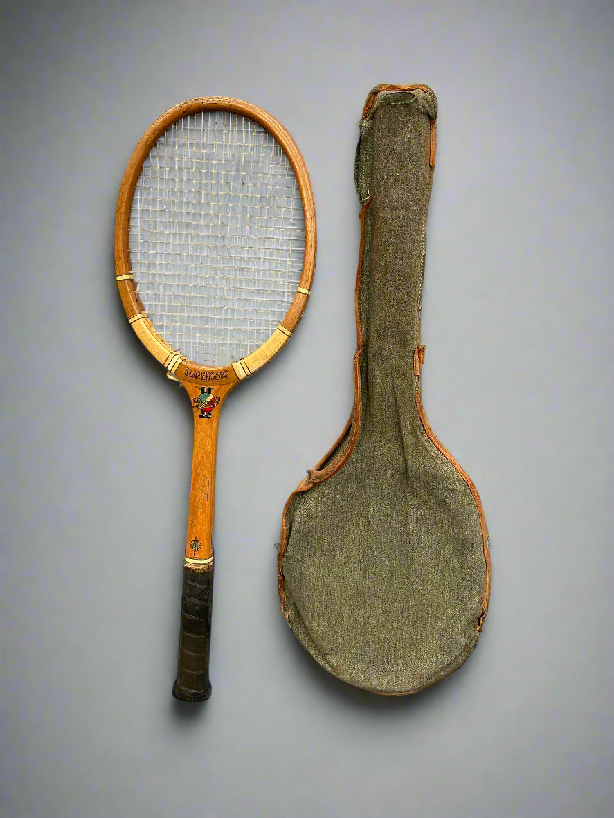 Vintage Slazenger Tennis Racket with Case – Ashwood Props