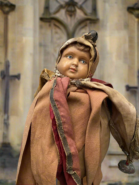 Rag Jester Marotte Doll