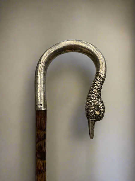 Silver Swan Head Umbrella