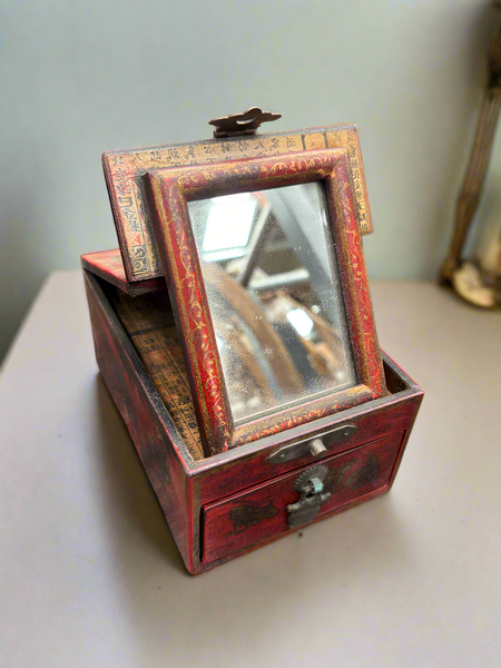 Decoupage Chinese Mirror Box